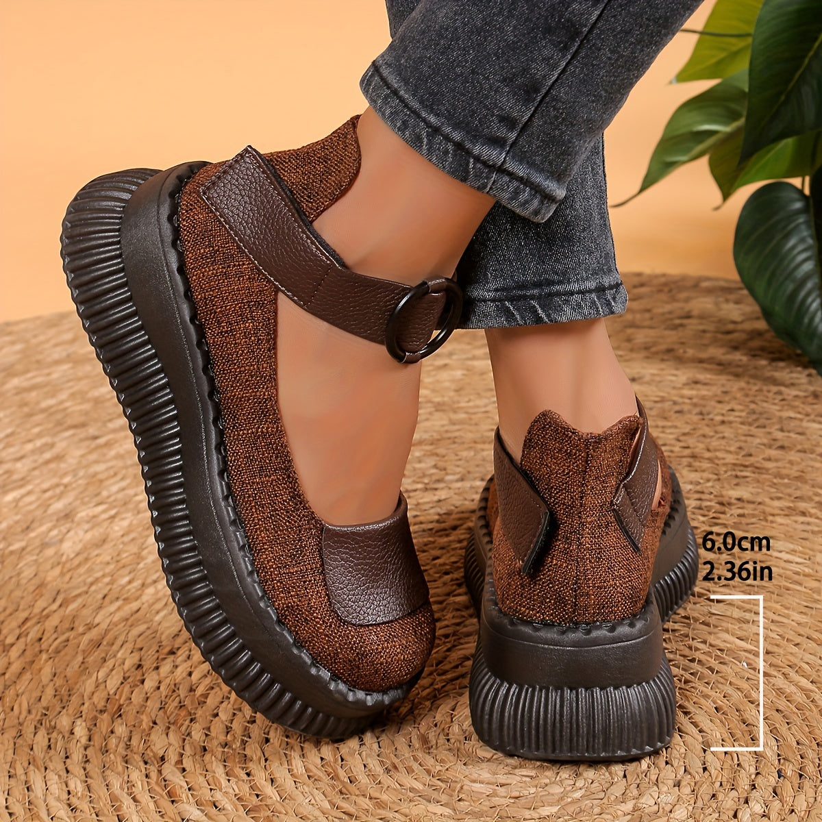 Women's Vintage Mary Jane Low Shoes with Round Toes and Straps – Comfortable Casual Shoes for Everyday and Office Use