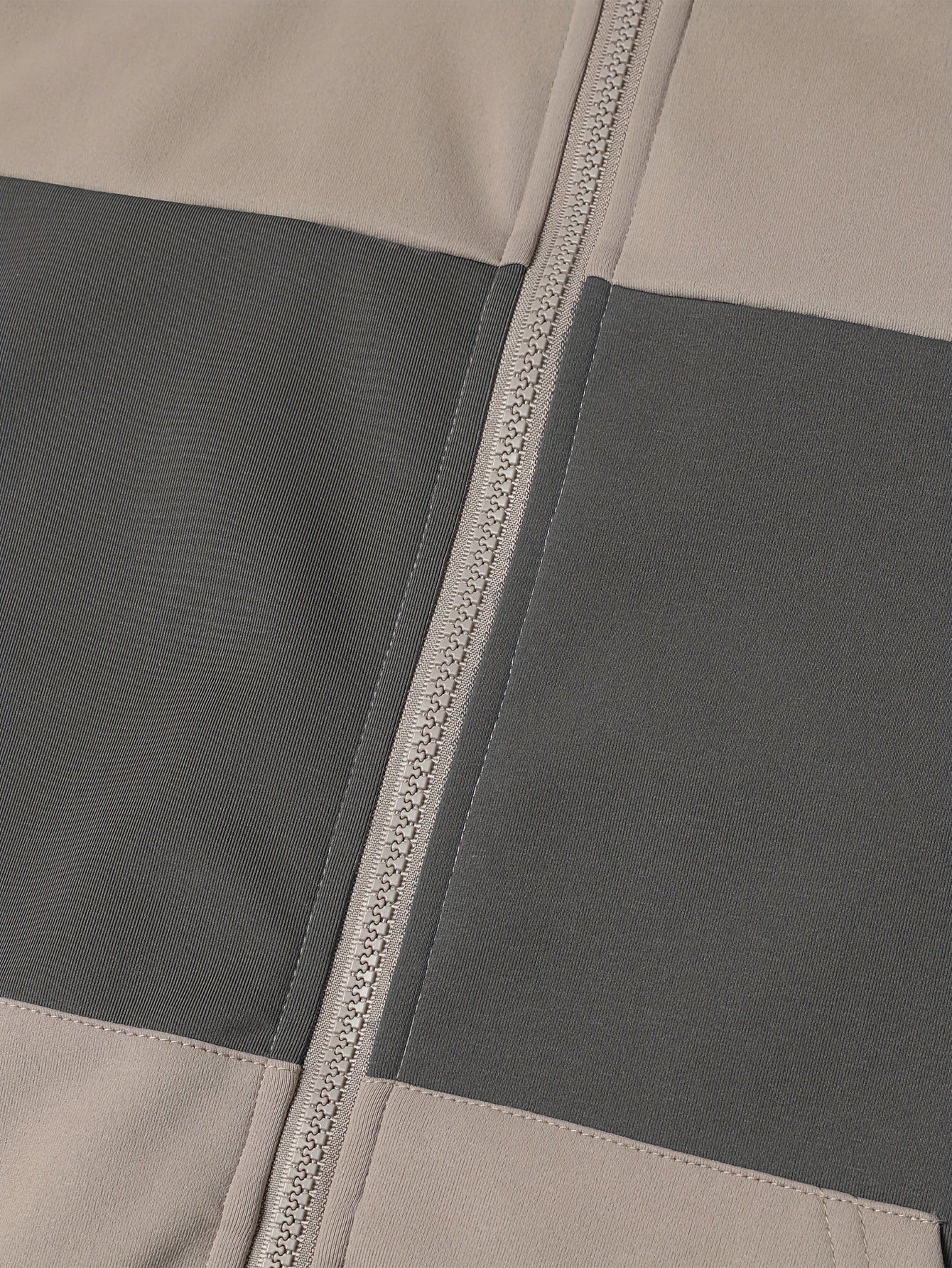Men's zip-up hoodie jacket with color-block design