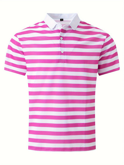 Herren Polo-Shirt mit Streifen – Maritimer Casual-Look für Sommer und Freizeit