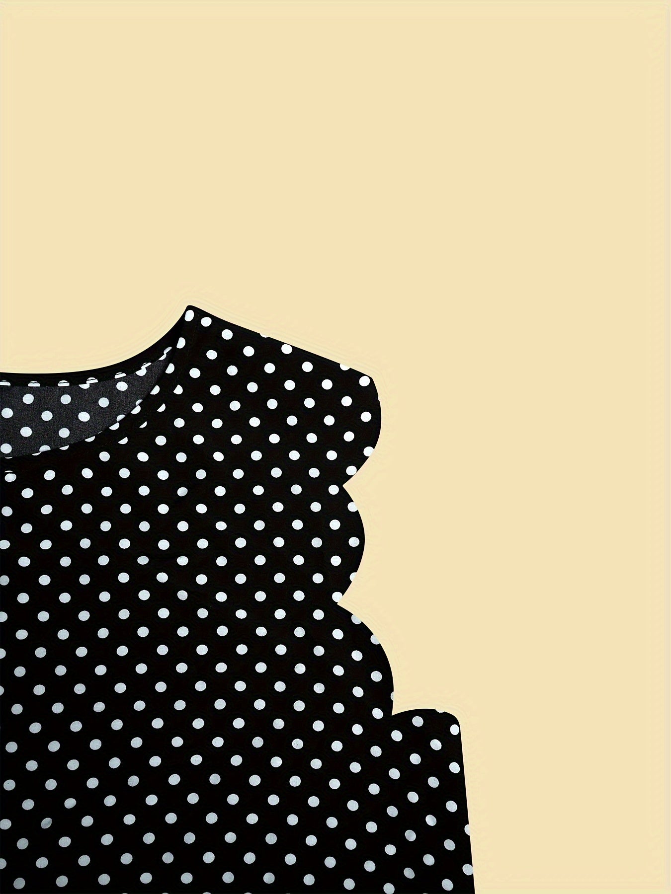 Women's Polka Dot Blouse Elegant Loose Summer Casual Shirt Plus Size