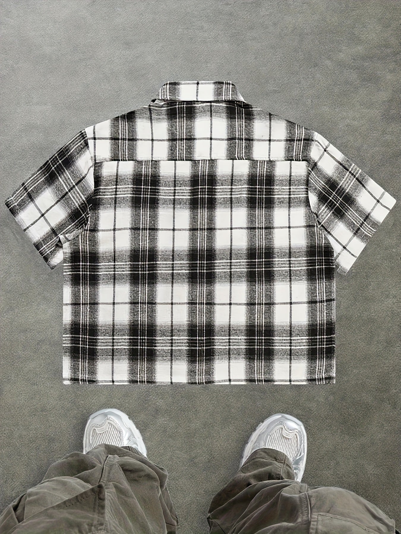 Herren Kurzarm Hemd im modernen Karo-Design – Lässiger Streetstyle für Alltag und Freizeit