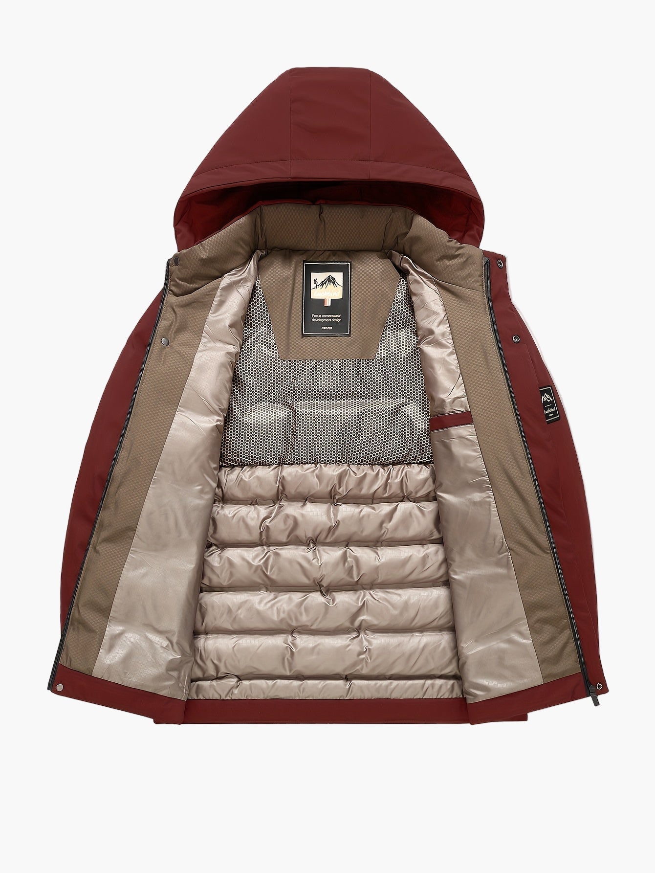 Men's Down Jacket with Hood – Winter Outdoor Quilted Jacket for Leisure & Everyday Use
