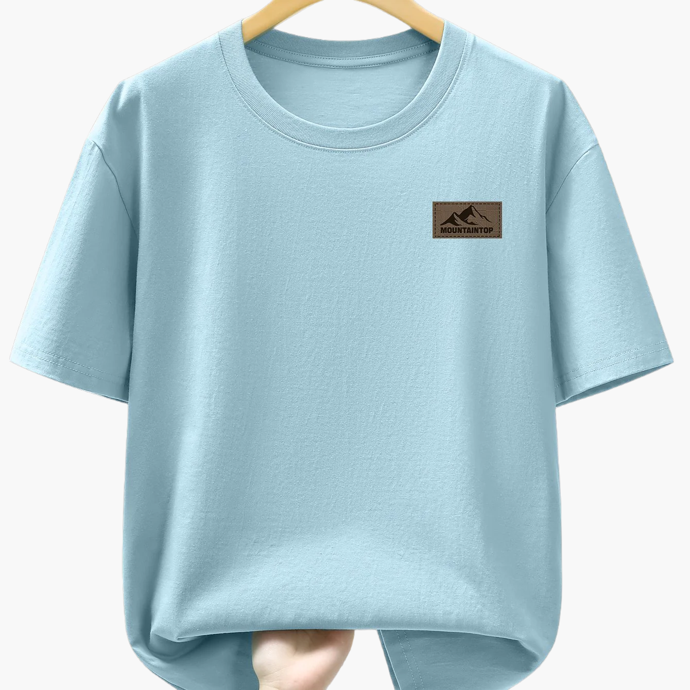 Men's T-Shirt with Mountain Logo – Casual Leisure Shirt for Everyday & Outdoor Use