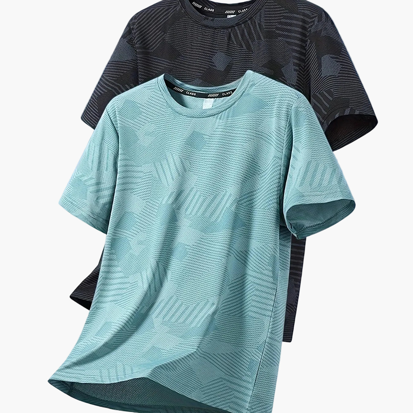 Herren Freizeit T-Shirt Set – Atmungsaktive Sommer Oberteile im tropischen Stil, ideal für Alltag und Sport