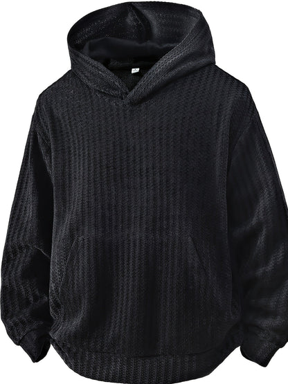 Structured hoodie with a hood and kangaroo pocket