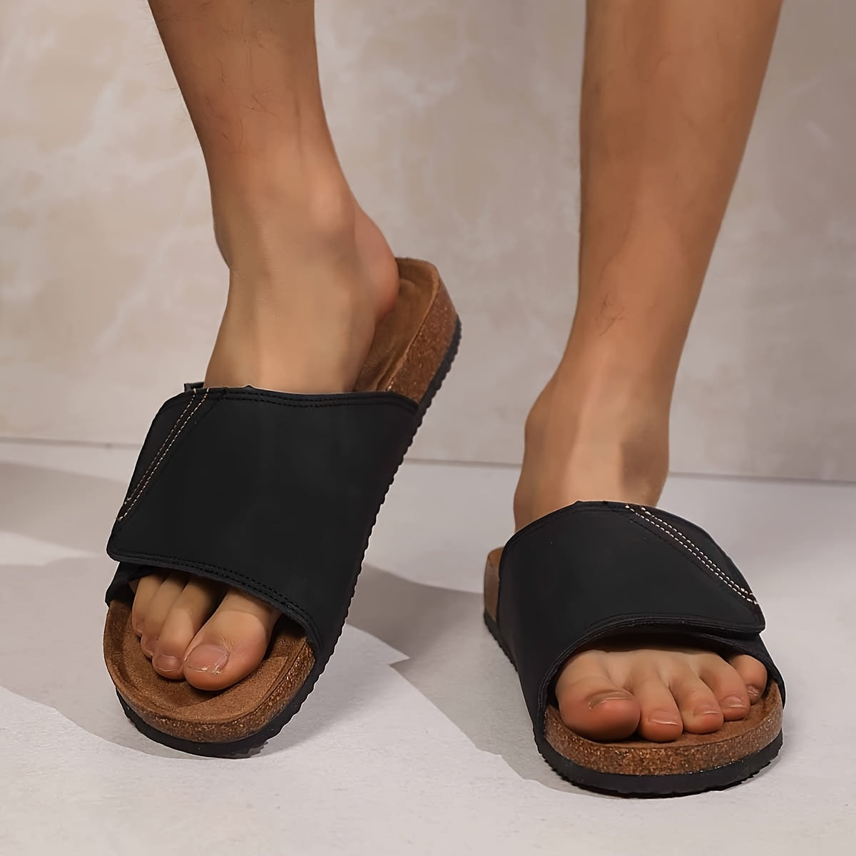 Men's Sandals – Comfortable Slip-On House Shoes for Everyday and Leisure – Open Toes, Casual Style