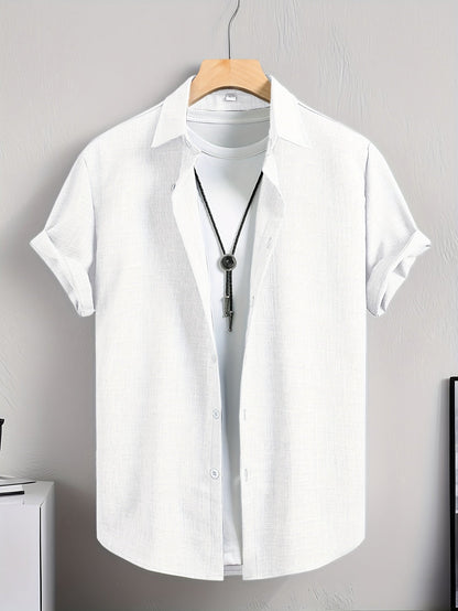Herren Freizeithemd Kurzarm Modern Streetwear – Stilvolles Sommerhemd für Alltag & Freizeit