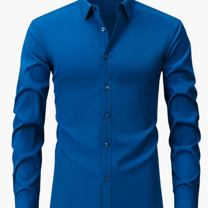 Men's Business-Casual Shirt Slim Fit Long Sleeve Modern Style