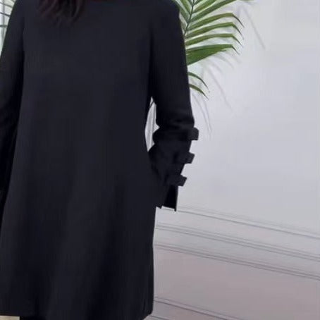 Rachael – Modischer Polyesterrock in Halb-Länge mit Dorf-Farben