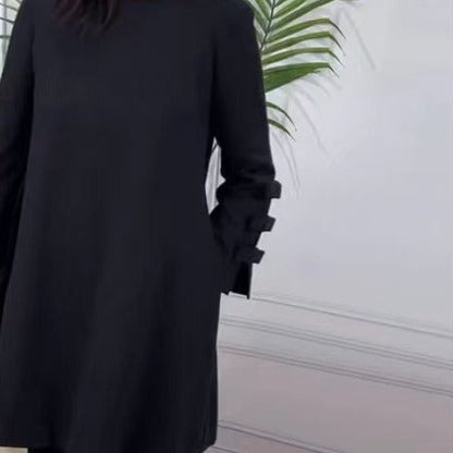 Rachael – Modischer Polyesterrock in Halb-Länge mit Dorf-Farben