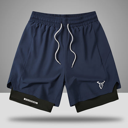 Herren Trainingsshorts Sport Fitness mit elastischem Bund und Kordelzug