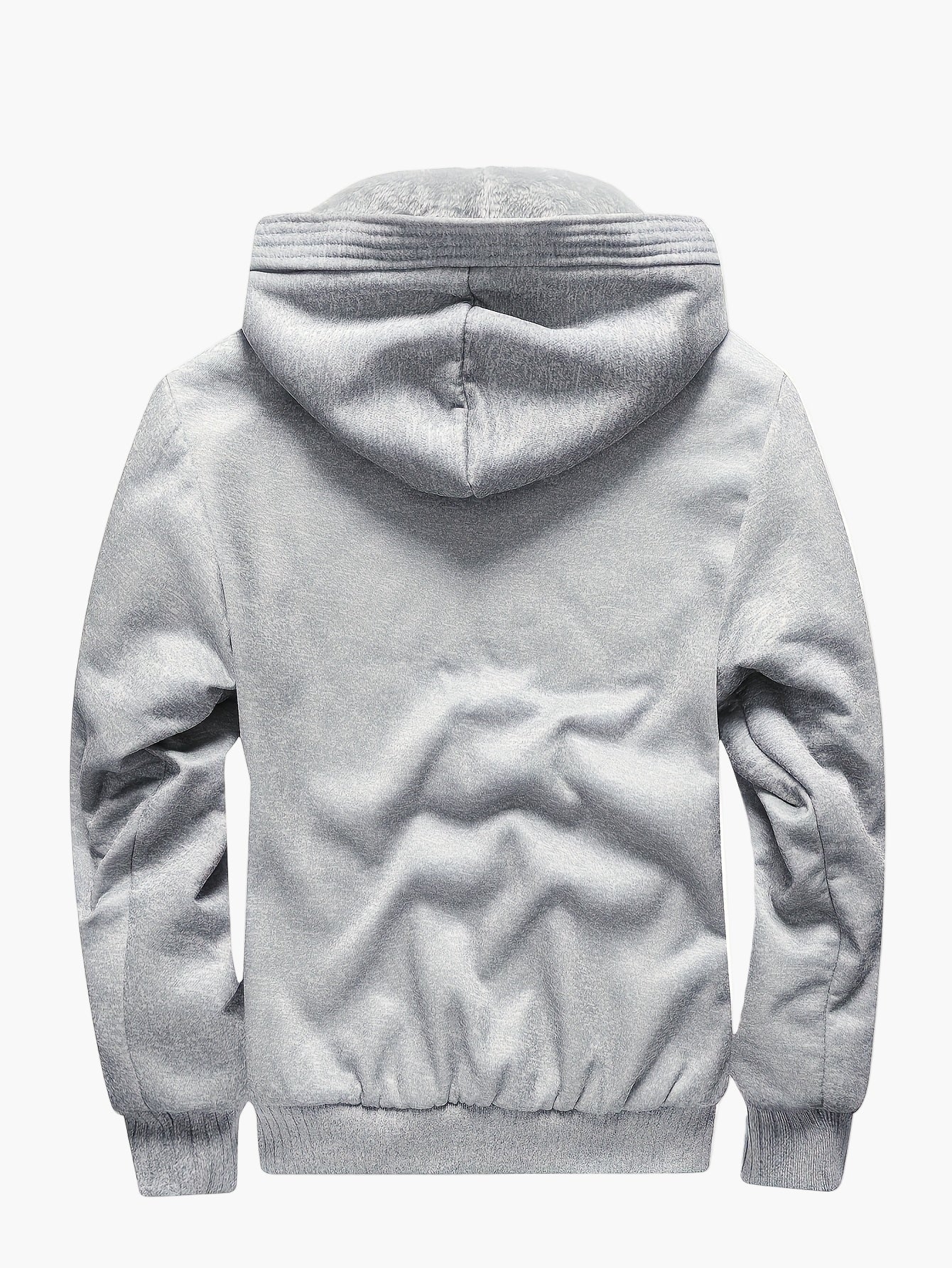 Men's Winter Hoodie Jacket with Fleece Lining – Casual Style for Cold Days