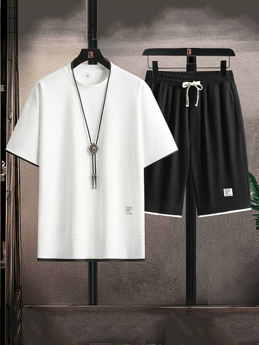 Herren Freizeit Set – Modernes T-Shirt und Shorts für Alltag, Sport & Sommer