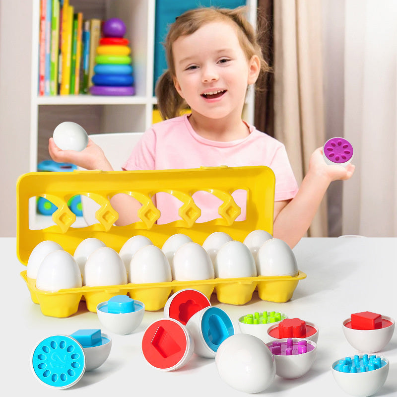 Educational Toy Egg Set for Children – Educational Sorting & Stacking Game from 3 Years, Boys & Girls