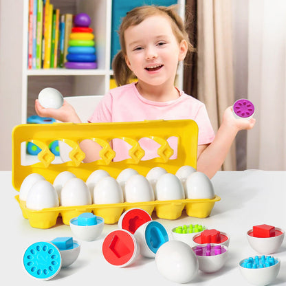 Educational Toy Egg Set for Children – Educational Sorting & Stacking Game from 3 Years, Boys & Girls