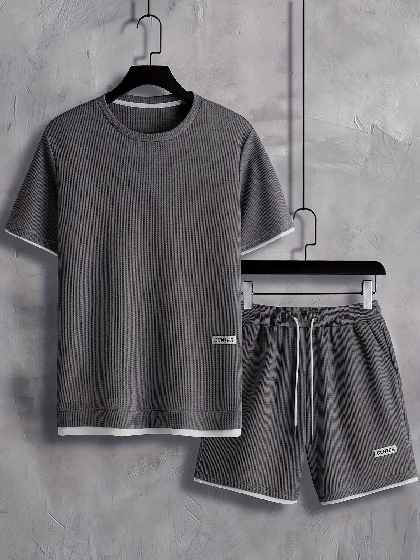 Herren Freizeit Set Kurzarm T-Shirt & Shorts – Sommer Loungewear Sport Outfit