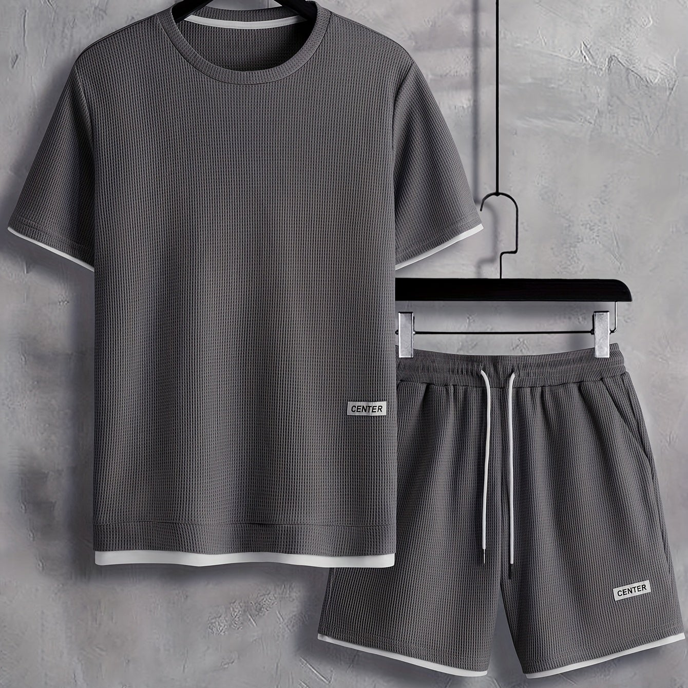 Herren Freizeit Set Kurzarm T-Shirt & Shorts – Sommer Loungewear Sport Outfit