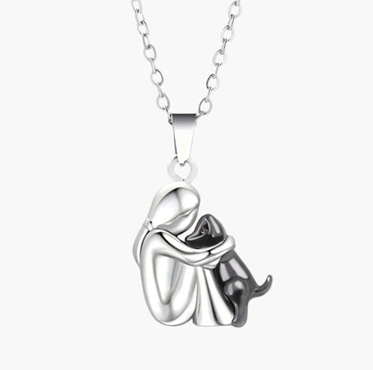 Women's necklace with dog pendant – symbol of love and friendship – gift for dog lovers