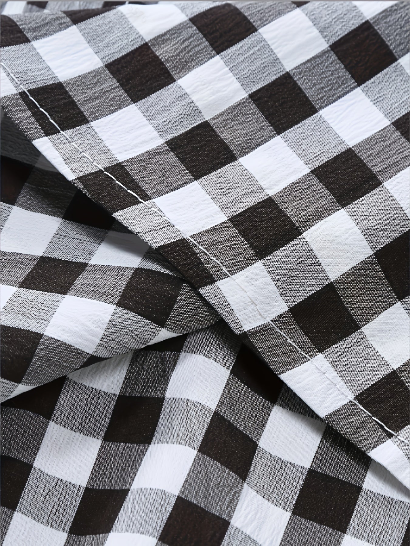 Herren Kurzarm Freizeithemd Kariert – Modernes Button-Down für Alltag und Freizeit