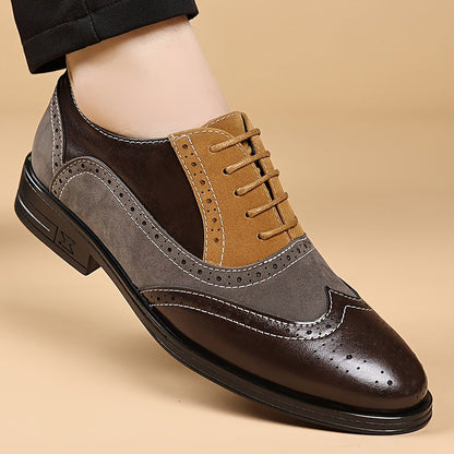 Men's Business Lace-Up Shoes Classic Elegant for Everyday & Office