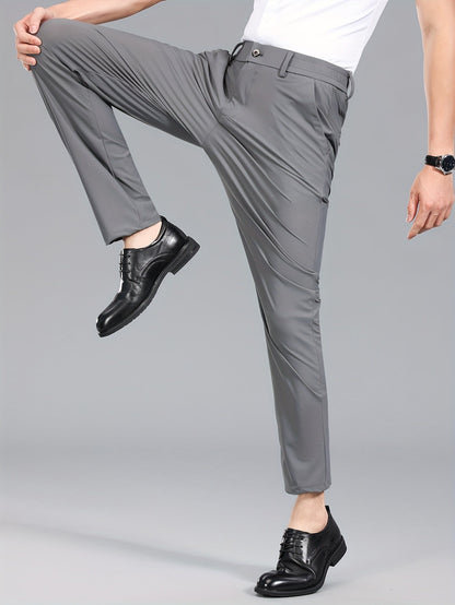 Men's Business Stretch Pants – Elegant, Comfortable Suit Pants for Office & Everyday Wear