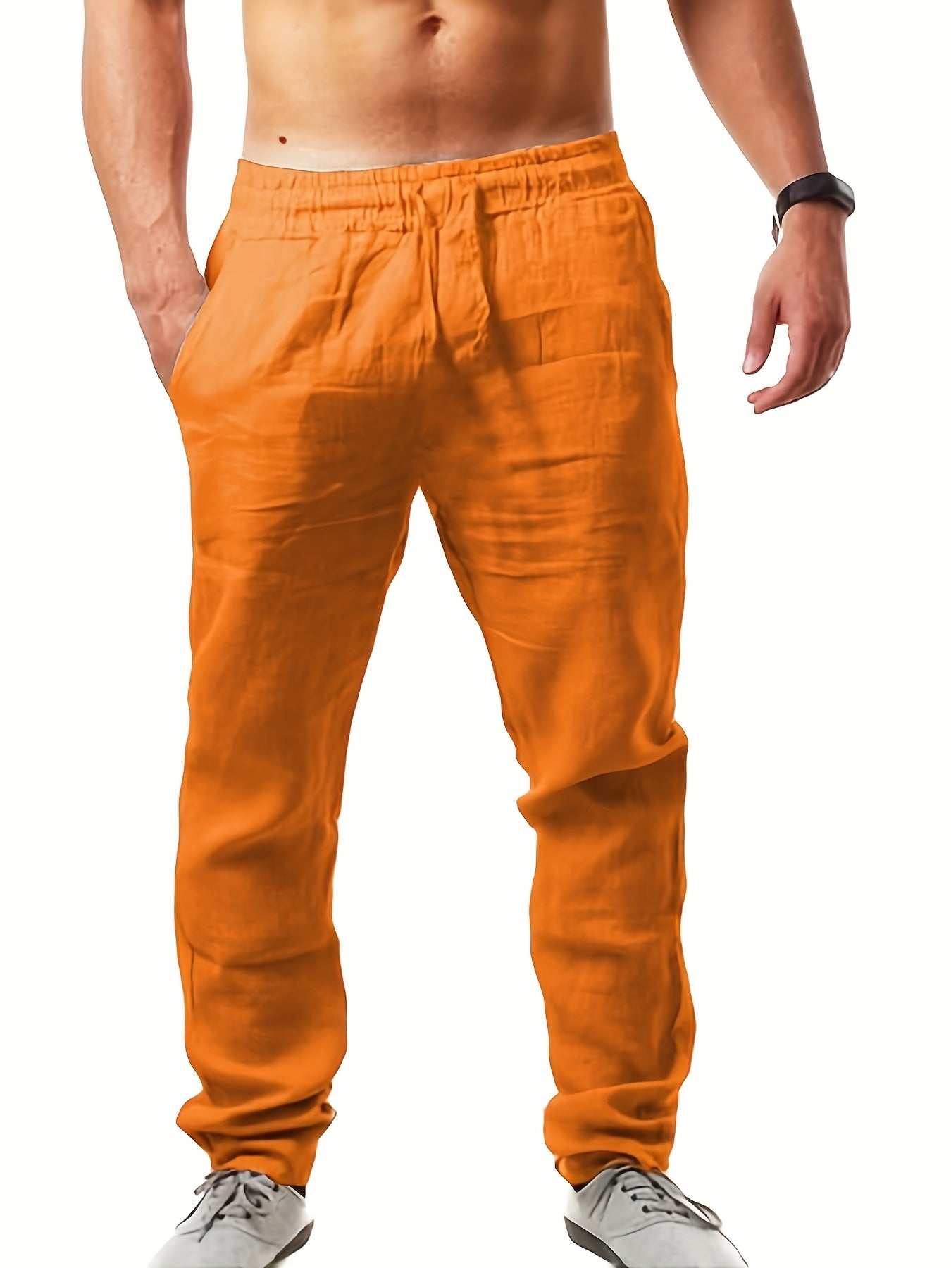 Men's casual pants with straight cut – summer style for everyday and vacation