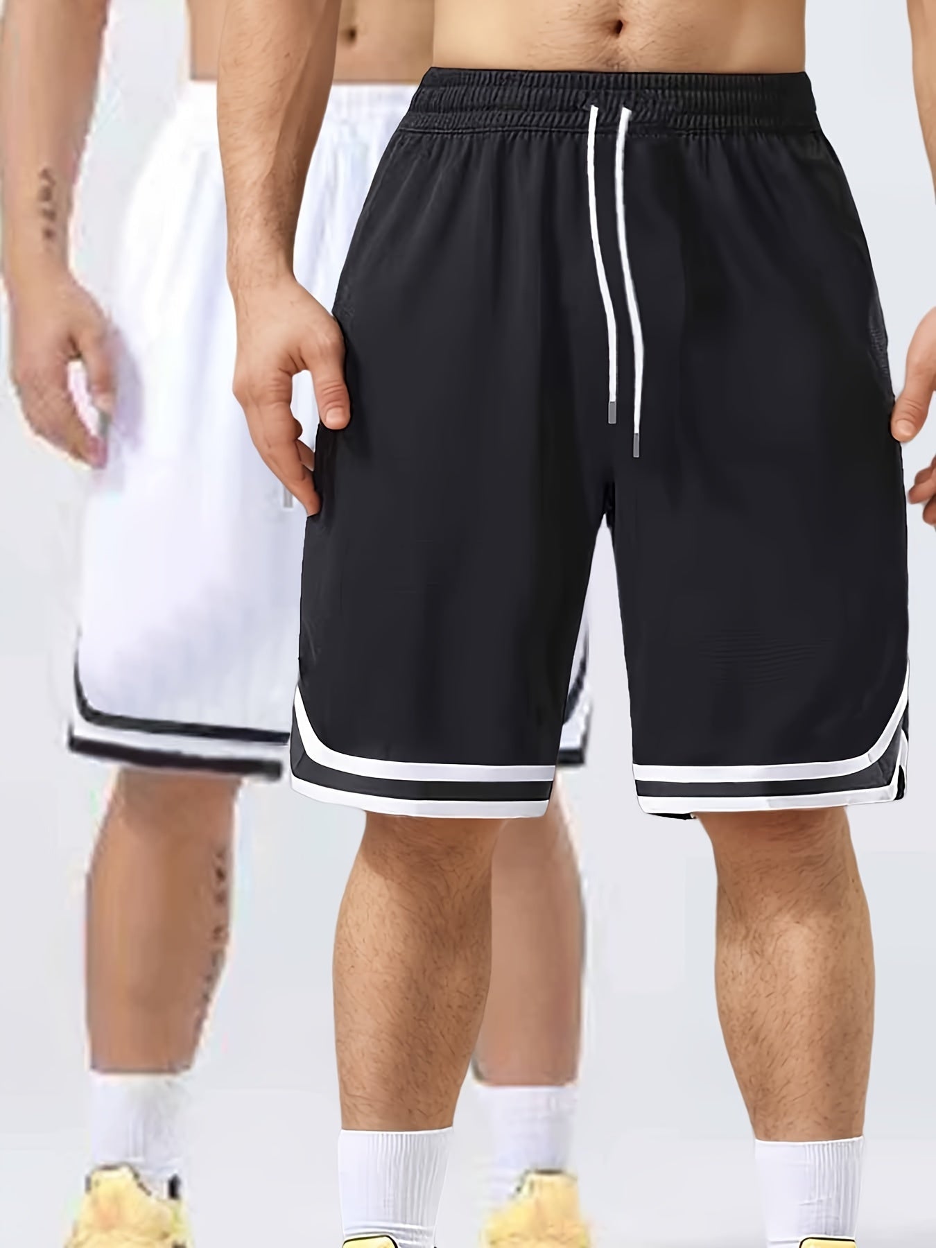 Men's Athletic Basketball Shorts 2-Pack – Loose Fit, Perfect for Training & Leisure