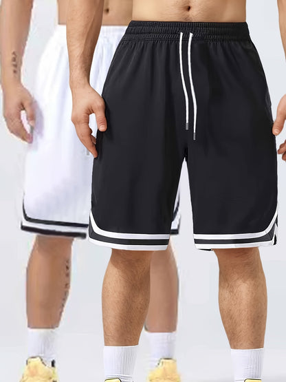 Men's Athletic Basketball Shorts 2-Pack – Loose Fit, Perfect for Training & Leisure