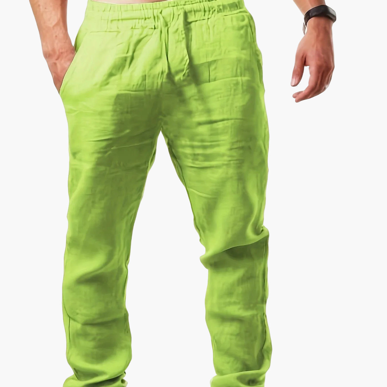 Men's casual pants with straight cut – summer style for everyday and vacation