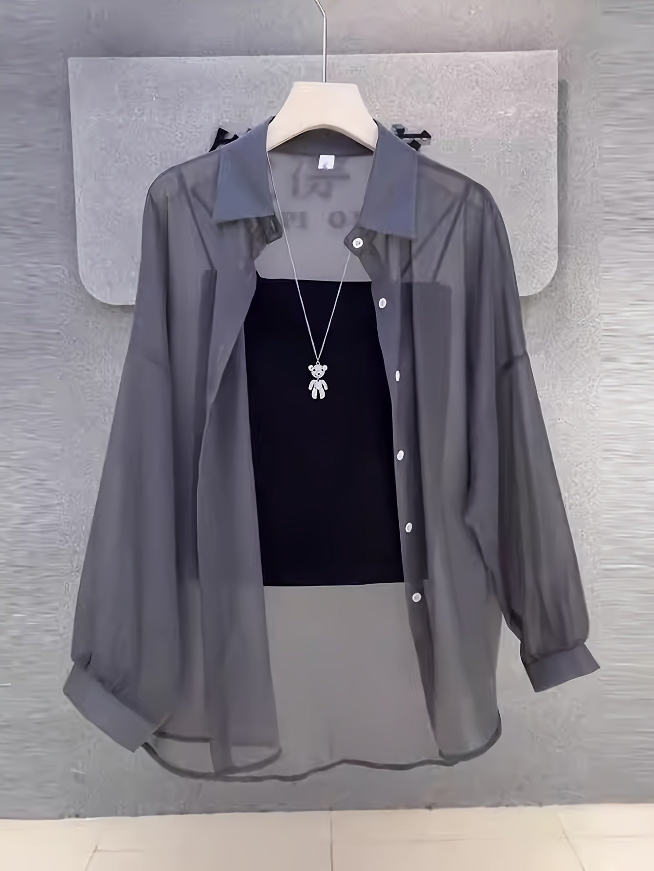 Women's Two-Piece Set – Elegant Shirt and Bandeau Top for a Modern Layered Look