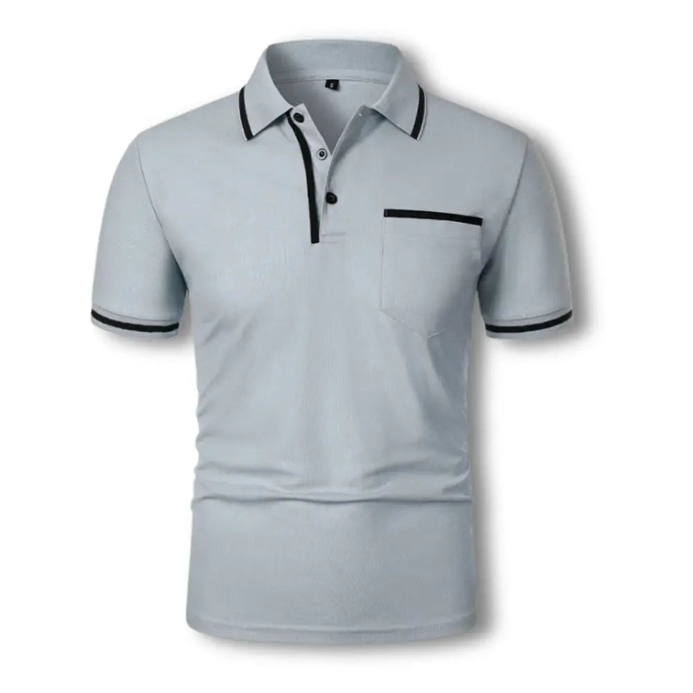 Men's Polo Shirt Modern Fit – Stylish Leisure and Work Shirt with Contrast Details