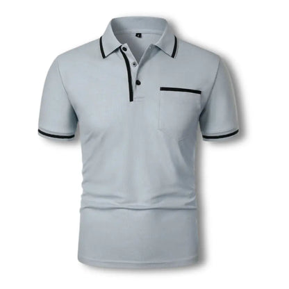 Men's Polo Shirt Modern Fit – Stylish Leisure and Work Shirt with Contrast Details