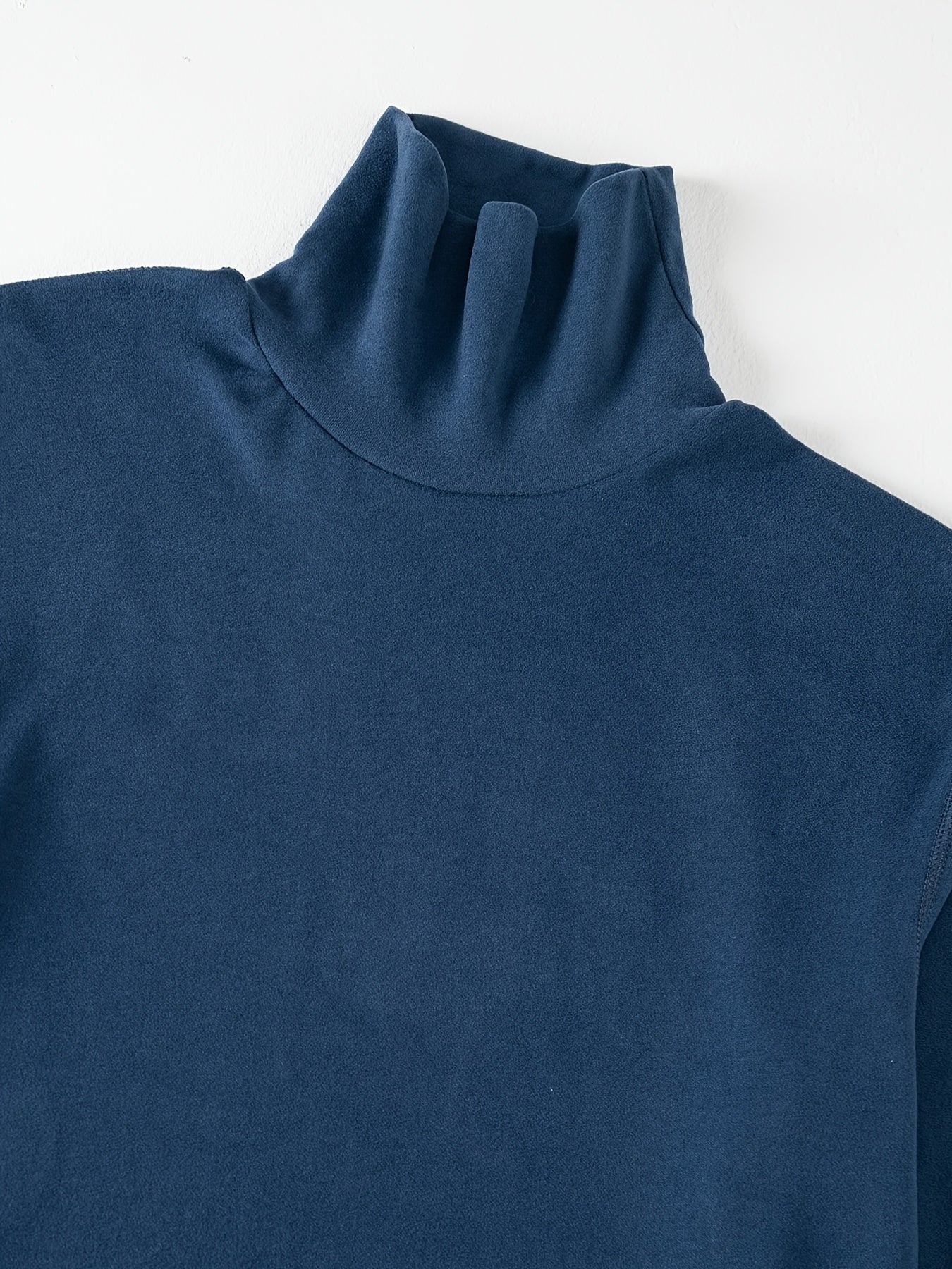 Herren Rollkragenpullover Langarm Slim Fit Basic Top im 4er-Set - Schwarz, Weiß, Grau, Hellblau