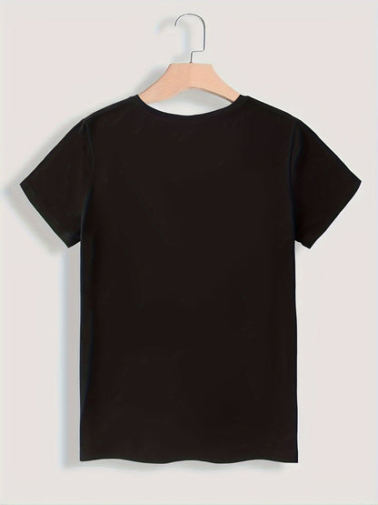 Women's Funny Statement T-Shirt with Saying – Loose Summer Top for Everyday & Leisure