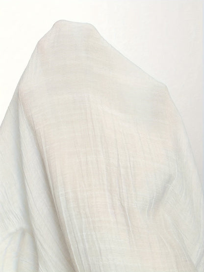 Damen Strand Tunika Kaftan mit V-Ausschnitt und Ring-Detail – Eleganter Badeponcho für Urlaub und Pool