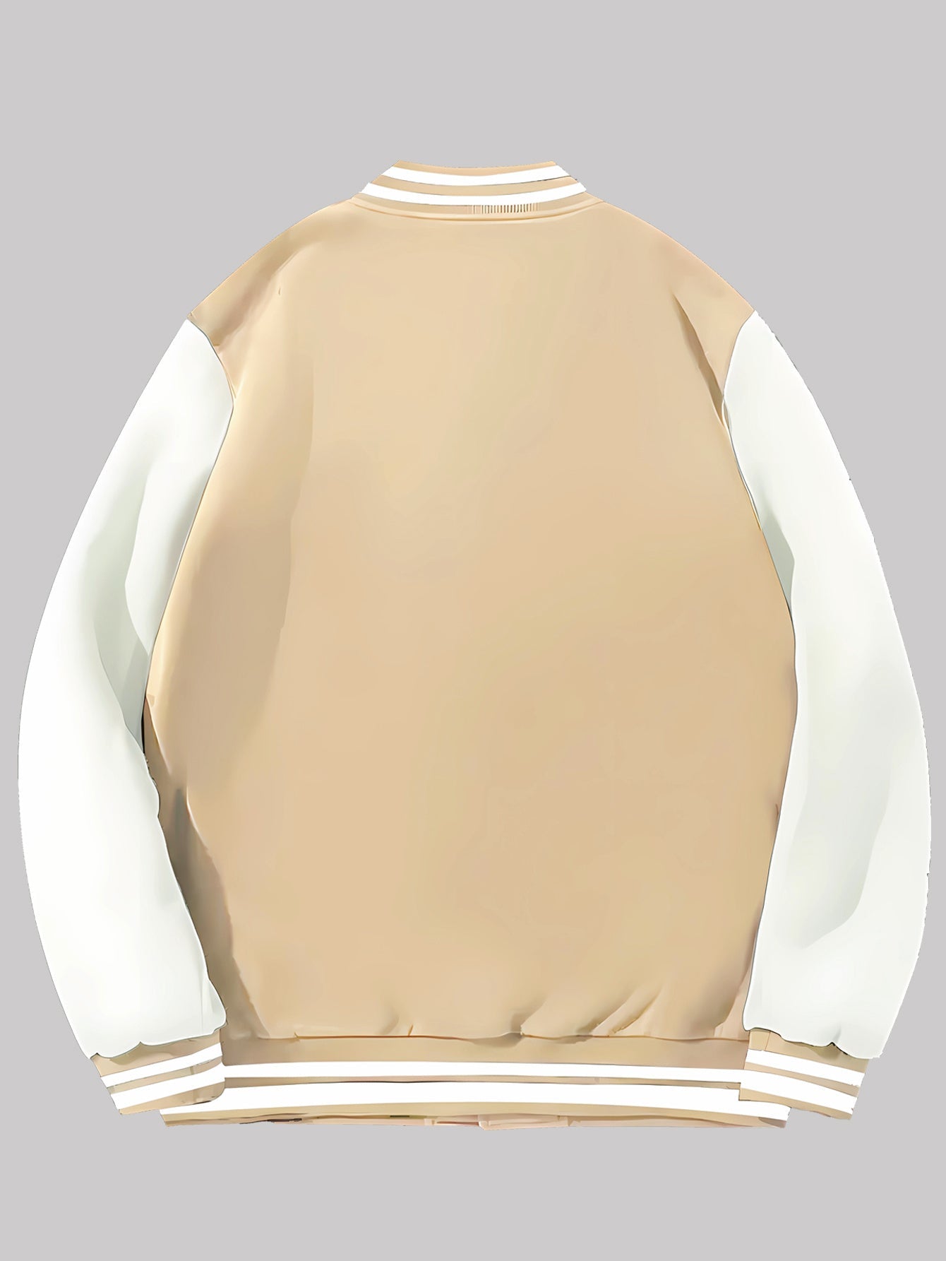 Unisex tracksuit set with baseball jacket and jogging pants, college-style streetwear