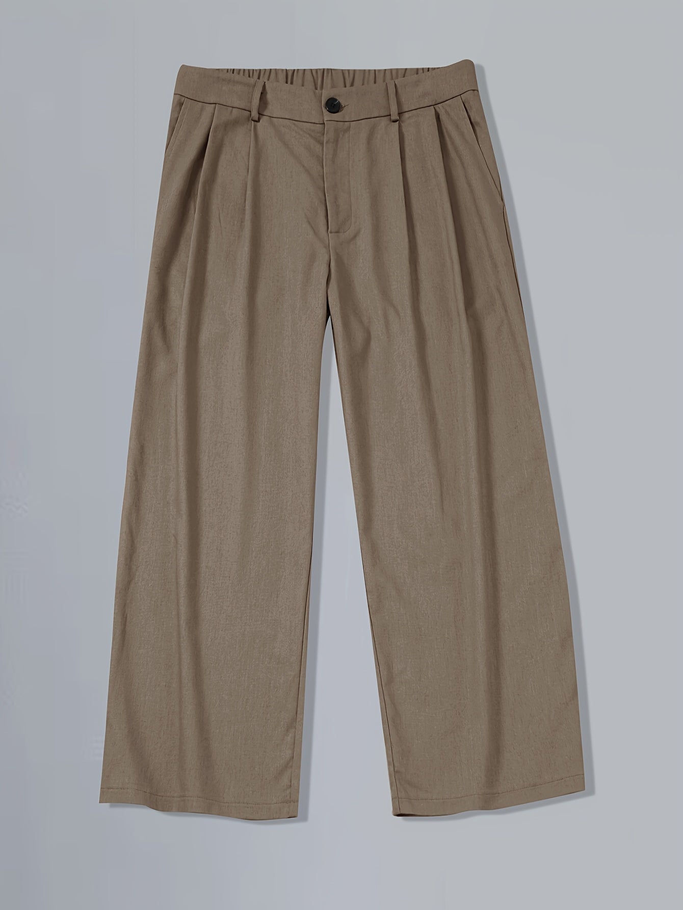 Men's Wide Pleated Trousers – Elegant Vintage Style for Everyday and Leisure Wear