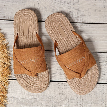 Women's Comfort Slip-On Sandals for Leisure and Summer