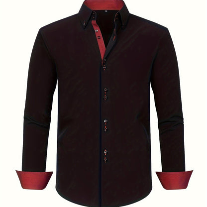 Men's Business Shirt Modern Fit – Elegant Style for Office & Leisure
