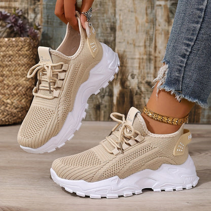 Damen Sneaker Freizeit Sportliche Laufschuhe Komfort Trend
