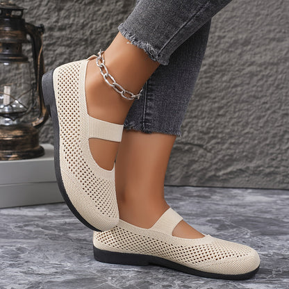 Women's Mary Jane Ballerinas – Comfortable Breathable Casual Slip-Ons for Everyday and Walks