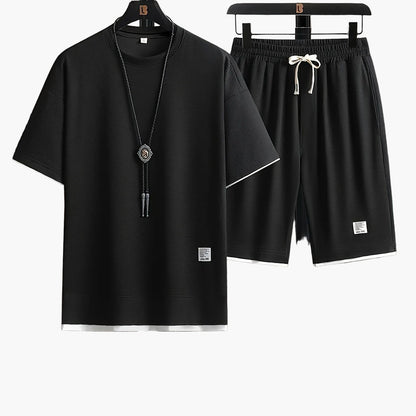 Herren Freizeit Set – Modernes T-Shirt und Shorts für Alltag, Sport & Sommer