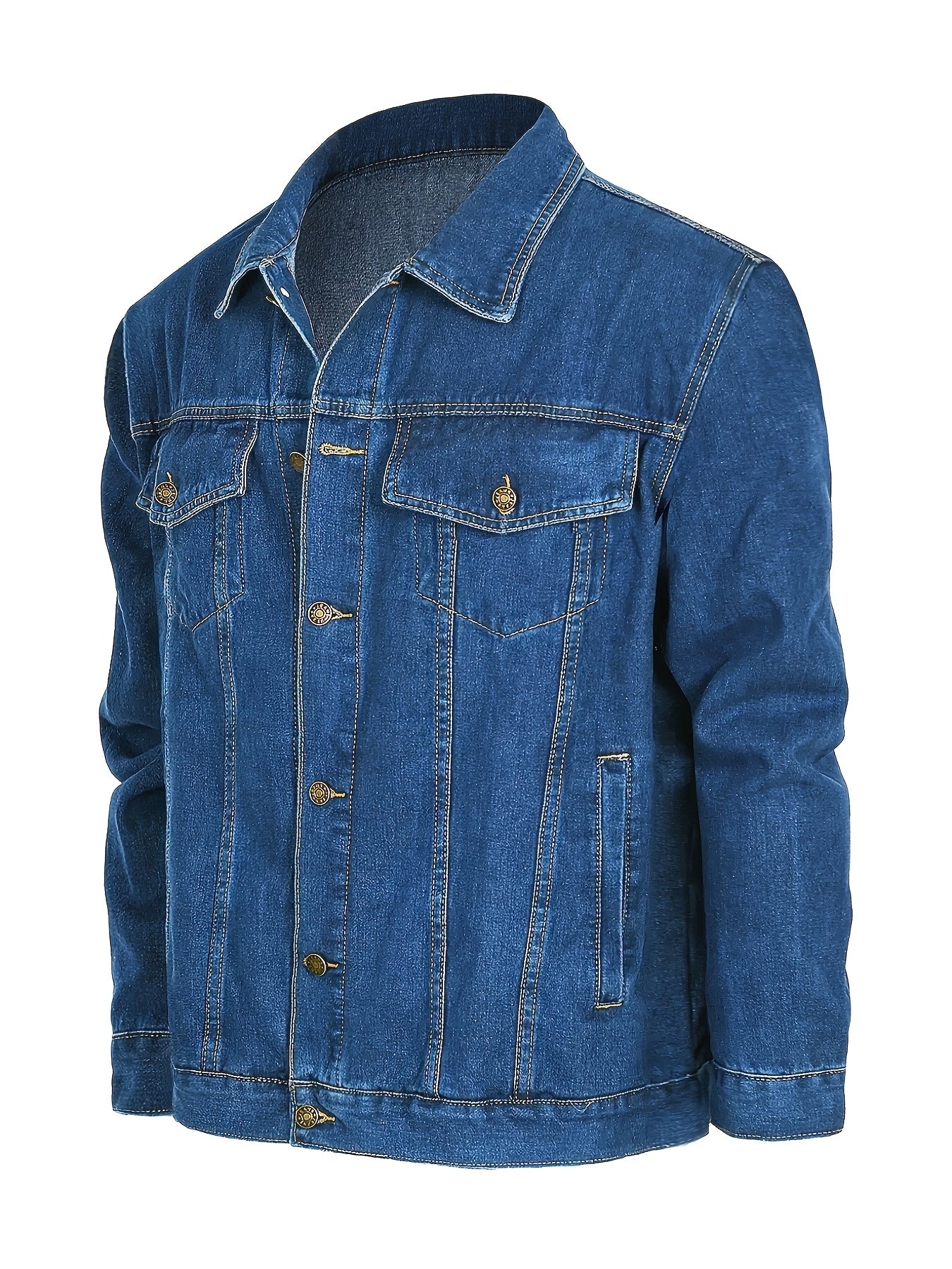 Herren Jeansjacke im klassischen Stil – Freizeitjacke für Alltag und Streetwear