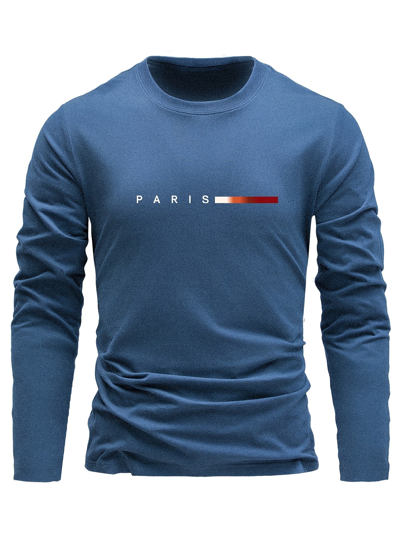 Men's long-sleeve T-shirt 3-piece set "Paris" crew neck