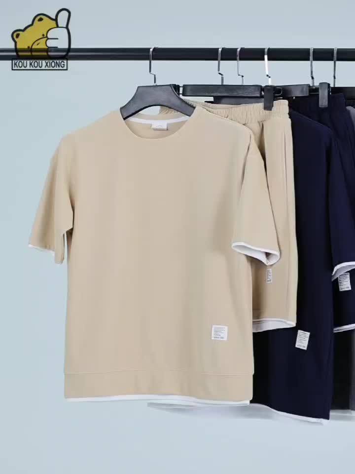 Herren Freizeit Set – Modernes T-Shirt und Shorts für Alltag, Sport & Sommer