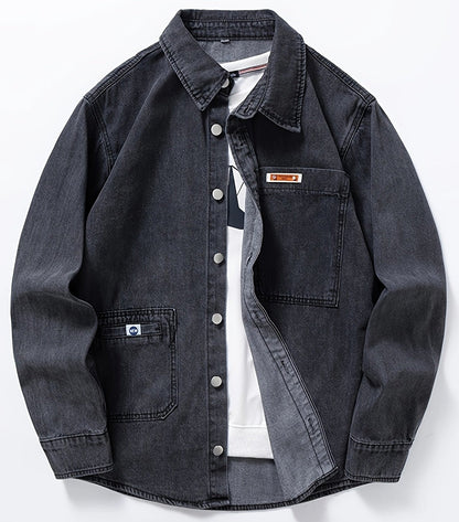 Men's Denim Overshirt in Casual Style – Ideal for Everyday and Leisure