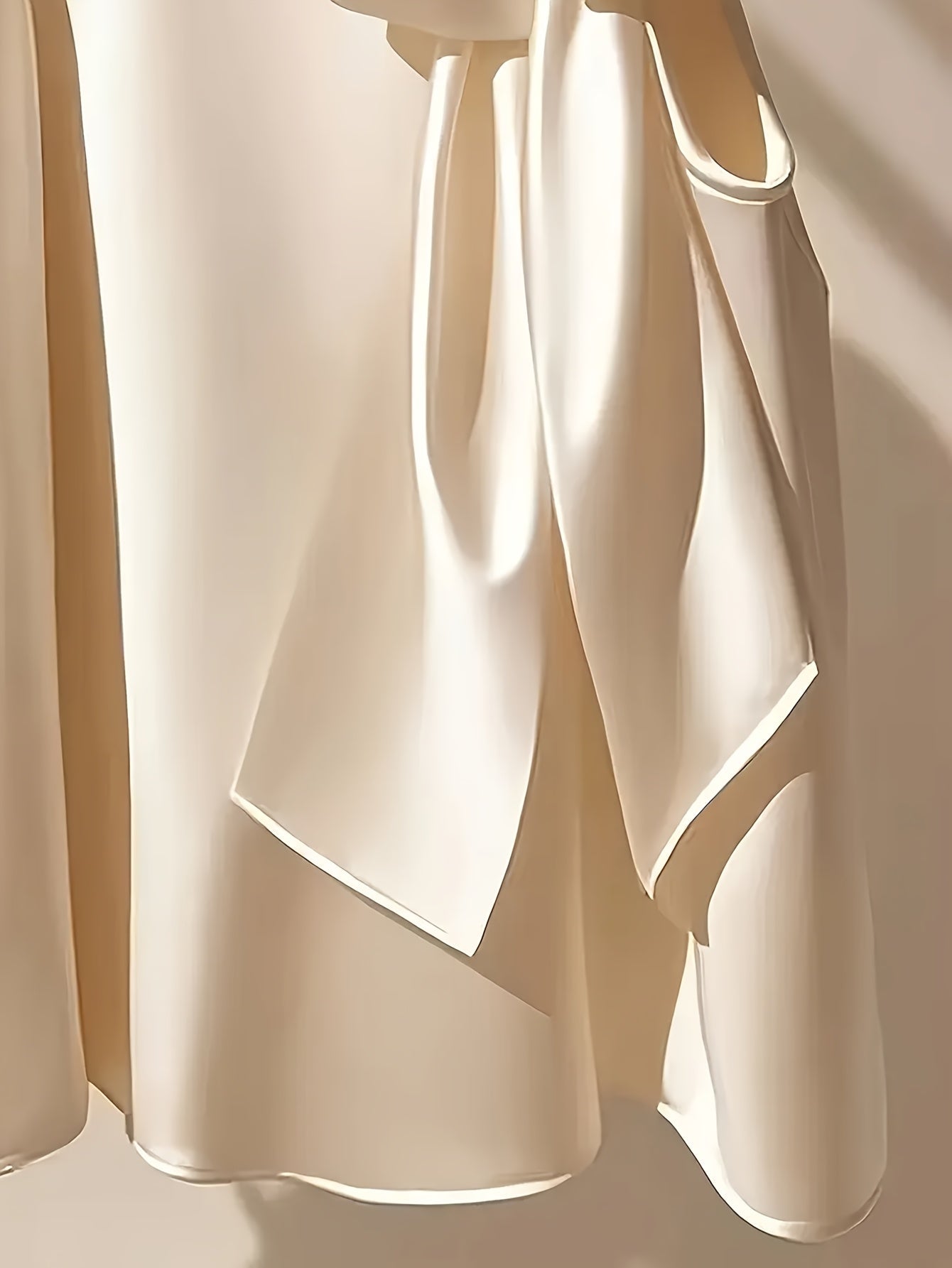 Women's Elegant Sleeveless Blouse with Bow and Stand Collar – Perfect for Going Out or Office