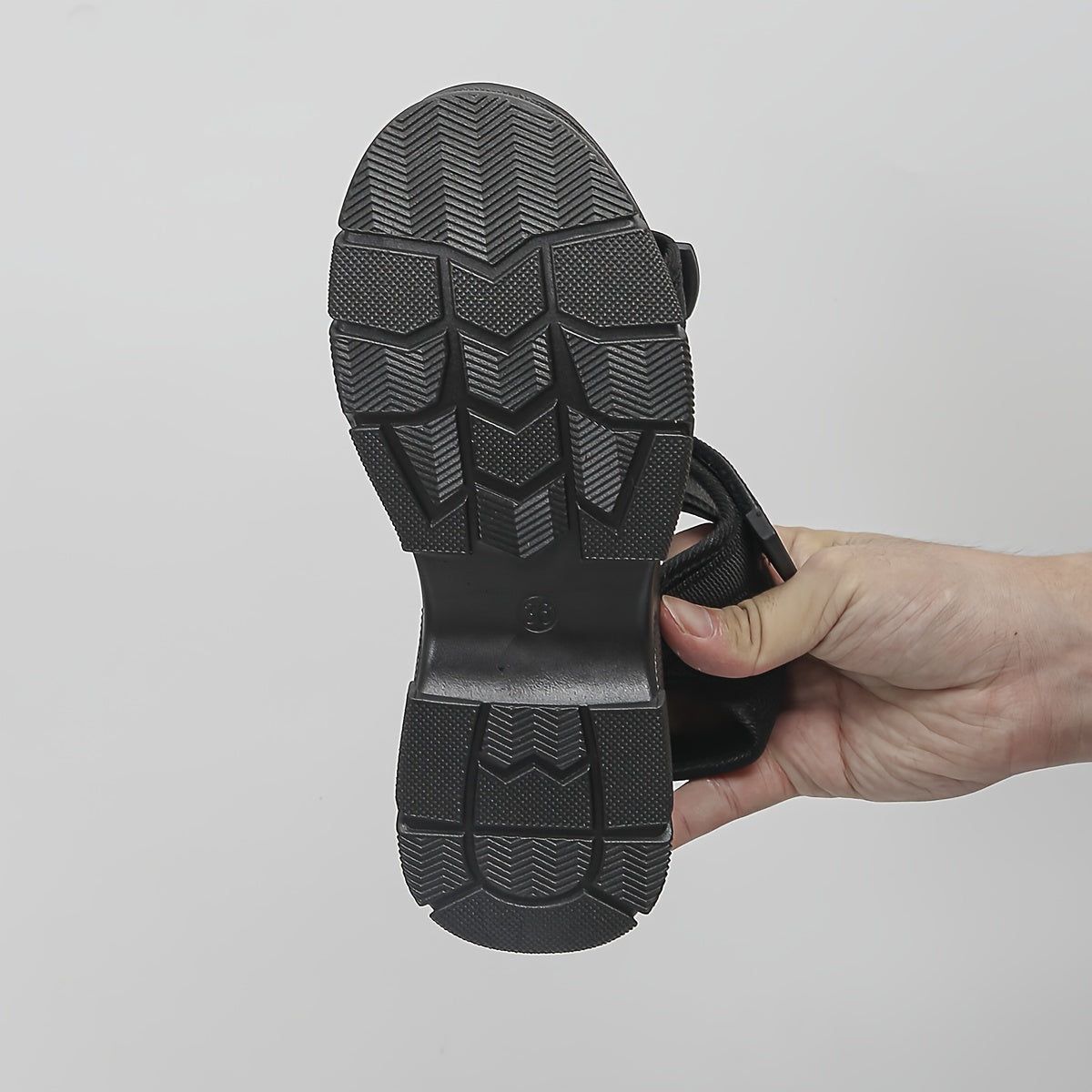 Women's Platform Sandals with Velcro Closure – Sporty Summer Look for Everyday and Leisure