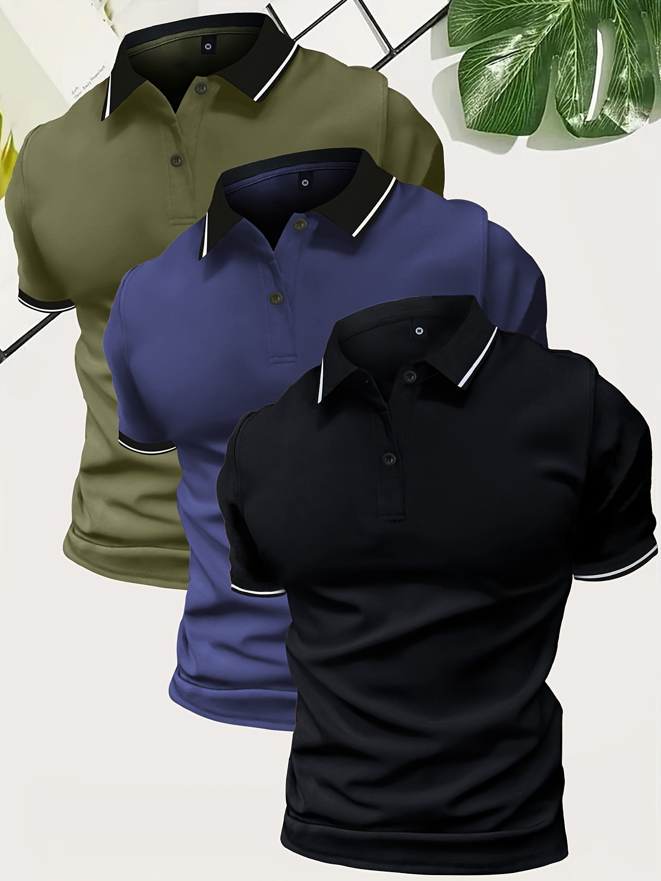 Men's Modern Casual Polo Shirt for Everyday and Leisure