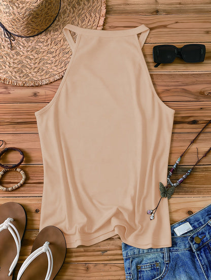 Women's Casual Summer Tank Top – Sun Motif & Quote "Every Little Thing Is Gonna Be All Right" – Casual Shirt